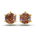 Six Prong Round Lab Diamond Stud Earrings