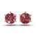 Six Prong Round Lab Diamond Stud Earrings
