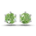 Six Prong Round Lab Diamond Stud Earrings