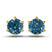 Six Prong Round Lab Diamond Stud Earrings