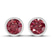 Classic Bezel Round Lab Diamond Stud Earrings