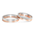 9ct Rose Gold Amour Couple Rings (1/8 Ct. Tw.)