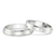 9ct White Gold Infinite Love Couple Rings (1/50 Ct. Tw.)