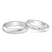 18kt White Gold Love Bond Couple Rings (1/20 Ct. Tw.)