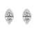 14ct White Gold Bezel Set Lab Diamond Stud Earrings