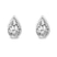 Platinum Bezel Set Lab Diamond Stud Earrings