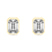 9ct Yellow Gold Bezel Set Lab Diamond Stud Earrings