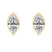 9ct Yellow Gold Bezel Set Lab Diamond Stud Earrings