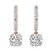 18kt Rose Gold Anaisa Dangling Lab Diamond Earrings