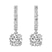 10kt White Gold Anaisa Dangling Lab Diamond Earrings