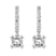 9ct White Gold Anaisa Dangling Lab Diamond Earrings