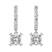 9ct White Gold Anaisa Dangling Lab Diamond Earrings