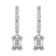 9ct White Gold Anaisa Dangling Lab Diamond Earrings