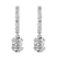 9ct White Gold Anaisa Dangling Lab Diamond Earrings