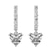 9ct White Gold Anaisa Dangling Lab Diamond Earrings
