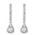 9ct White Gold Anaisa Dangling Lab Diamond Earrings
