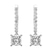 10kt White Gold Elara Dangling Lab Diamond Earrings