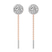 10kt Rose Gold Ivalyn Halo Lab Diamond Earrings