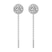 10kt White Gold Ivalyn Halo Lab Diamond Earrings