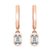 9ct Rose Gold Zuri Bezel Lab Diamond Earrings
