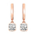 9ct Rose Gold Zuri Bezel Lab Diamond Earrings