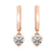 9ct Rose Gold Zuri Bezel Lab Diamond Earrings