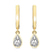 18ct Yellow Gold Zuri Bezel Lab Diamond Earrings