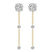 18kt Yellow Gold Mirielle Station Lab Diamond Earrings