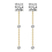 18ct Yellow Gold Mirielle Station Lab Diamond Earrings