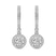 9ct White Gold Lyra Halo Lab Diamond Earrings