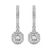 9ct White Gold Lyra Halo Lab Diamond Earrings