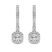 9ct White Gold Lyra Halo Lab Diamond Earrings
