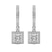 9ct White Gold Lyra Halo Lab Diamond Earrings