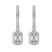 9ct White Gold Lyra Halo Lab Diamond Earrings