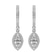 9ct White Gold Lyra Halo Lab Diamond Earrings