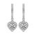 9ct White Gold Lyra Halo Lab Diamond Earrings