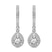 9ct White Gold Lyra Halo Lab Diamond Earrings