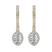 18ct Yellow Gold Lyra Halo Lab Diamond Earrings