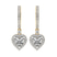 14ct Yellow Gold Lyra Halo Lab Diamond Earrings