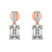 9ct Rose Gold Sabela Dangling Lab Diamond Earrings