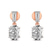 10kt Rose Gold Sabela Dangling Lab Diamond Earrings
