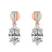 9ct Rose Gold Sabela Dangling Lab Diamond Earrings