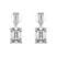 14ct White Gold Sabela Dangling Lab Diamond Earrings