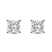10kt Rose Gold Flora Four Prong Lab Diamond Stud Earrings