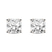 14kt Rose Gold Flora Four Prong Lab Diamond Stud Earrings