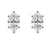 14kt Rose Gold Flora Four Prong Lab Diamond Stud Earrings