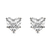 10kt Rose Gold Flora Four Prong Lab Diamond Stud Earrings