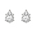 18kt Rose Gold Flora Four Prong Lab Diamond Stud Earrings