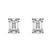14kt White Gold Flora Four Prong Lab Diamond Stud Earrings
