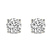 18kt Yellow Gold Flora Four Prong Lab Diamond Stud Earrings